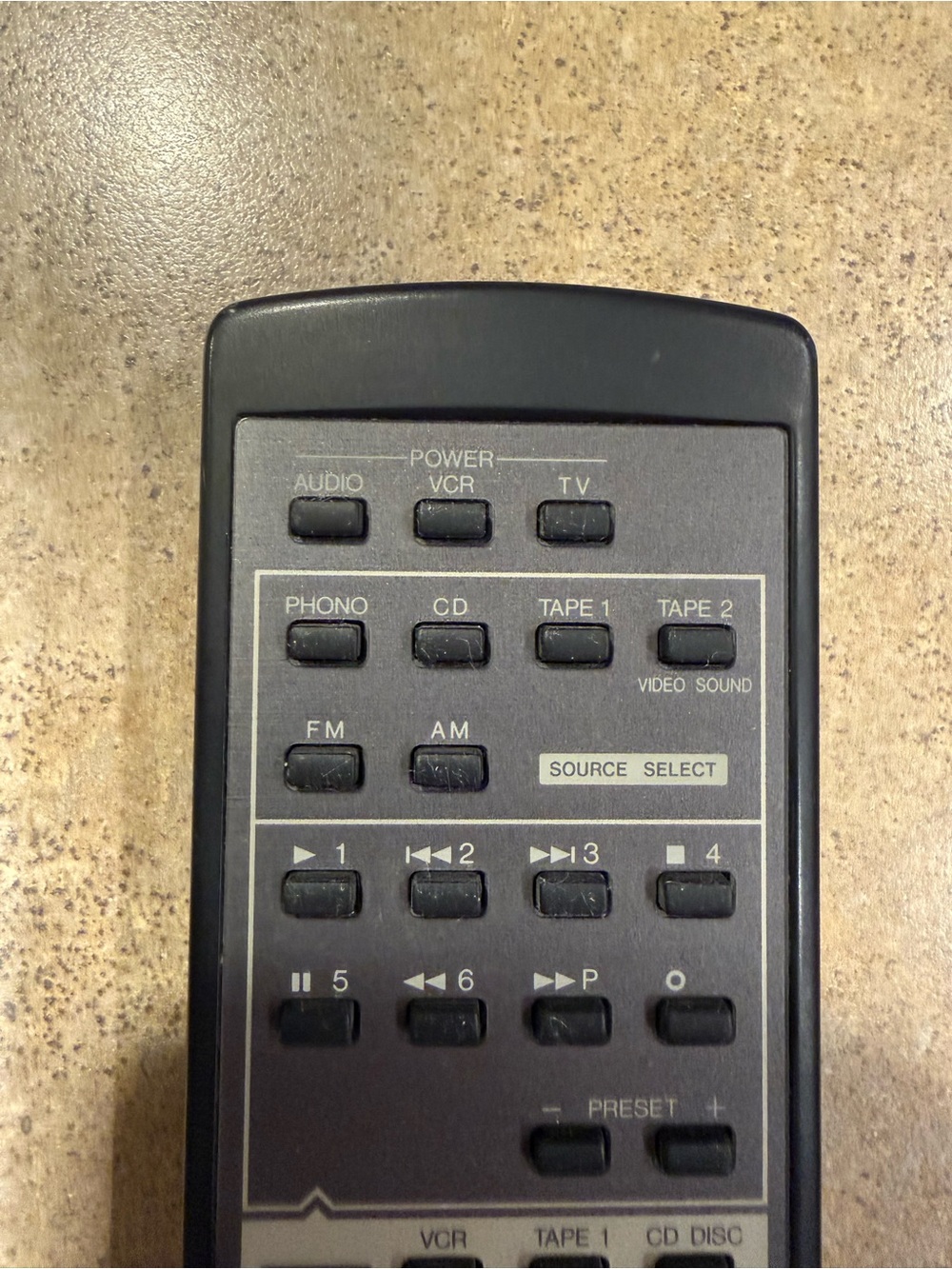 JVC OEM Remote Control RM-SR307U - Vintage - For RX-306 & RX-307 - Tested - Picture 2 of 6